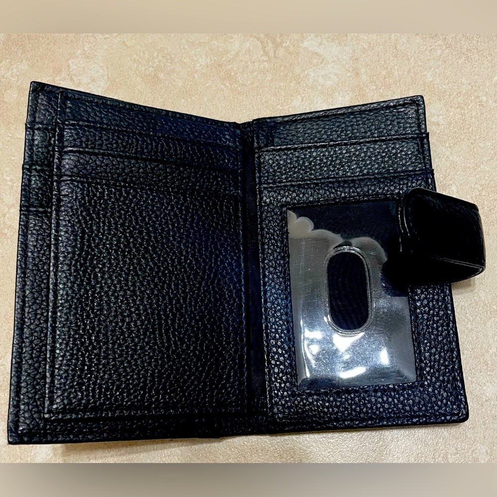 Black leather wallet